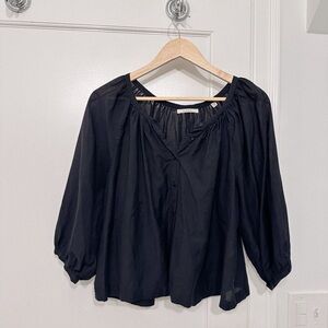Black Cotton Doen Blouse size XS